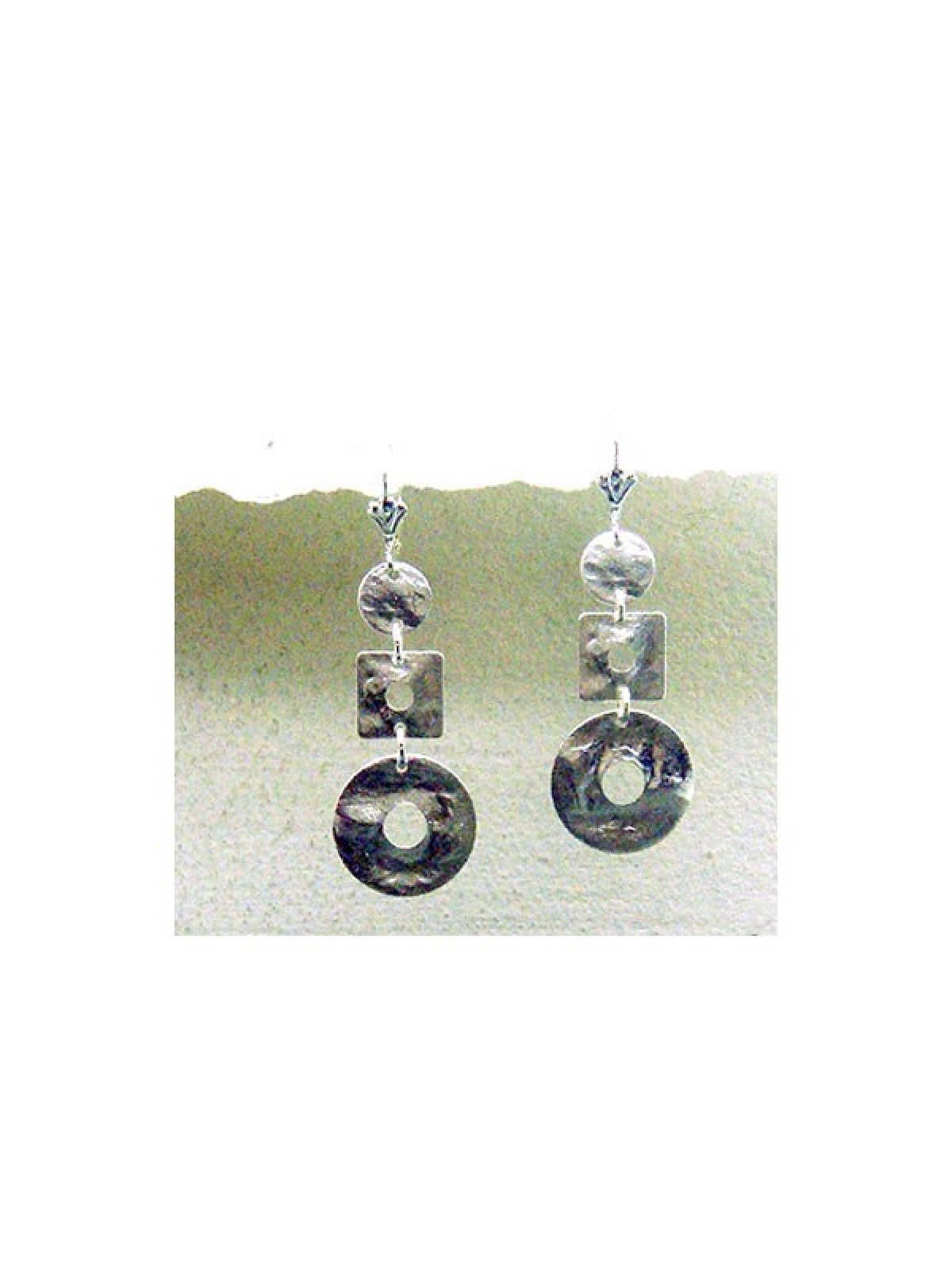 עגיל מיקס כסף מסנוור מאת אדיטה | עגילים של Edita Jewelry